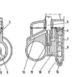 Carburetor of Fiat 500 engine - technical diagram 1