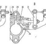 Carburetor of Fiat 500 engine - technical diagram 2