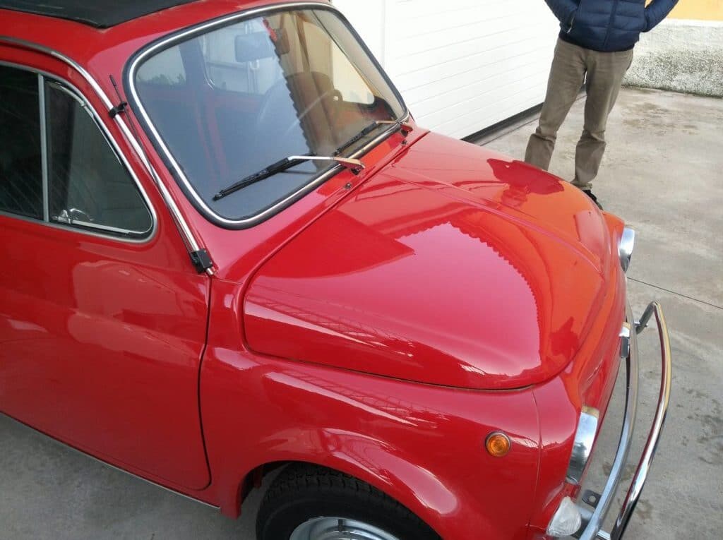 1970 fully restored Fiat 500 L selling abroad Italy