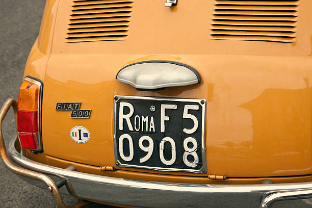 La targa della Fiat 500