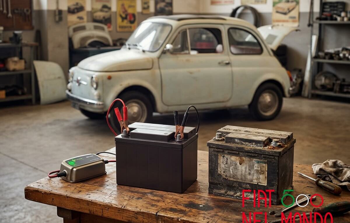 Caricabatterie per auto d'epoca- guida pratica per la Fiat 500 e non solo