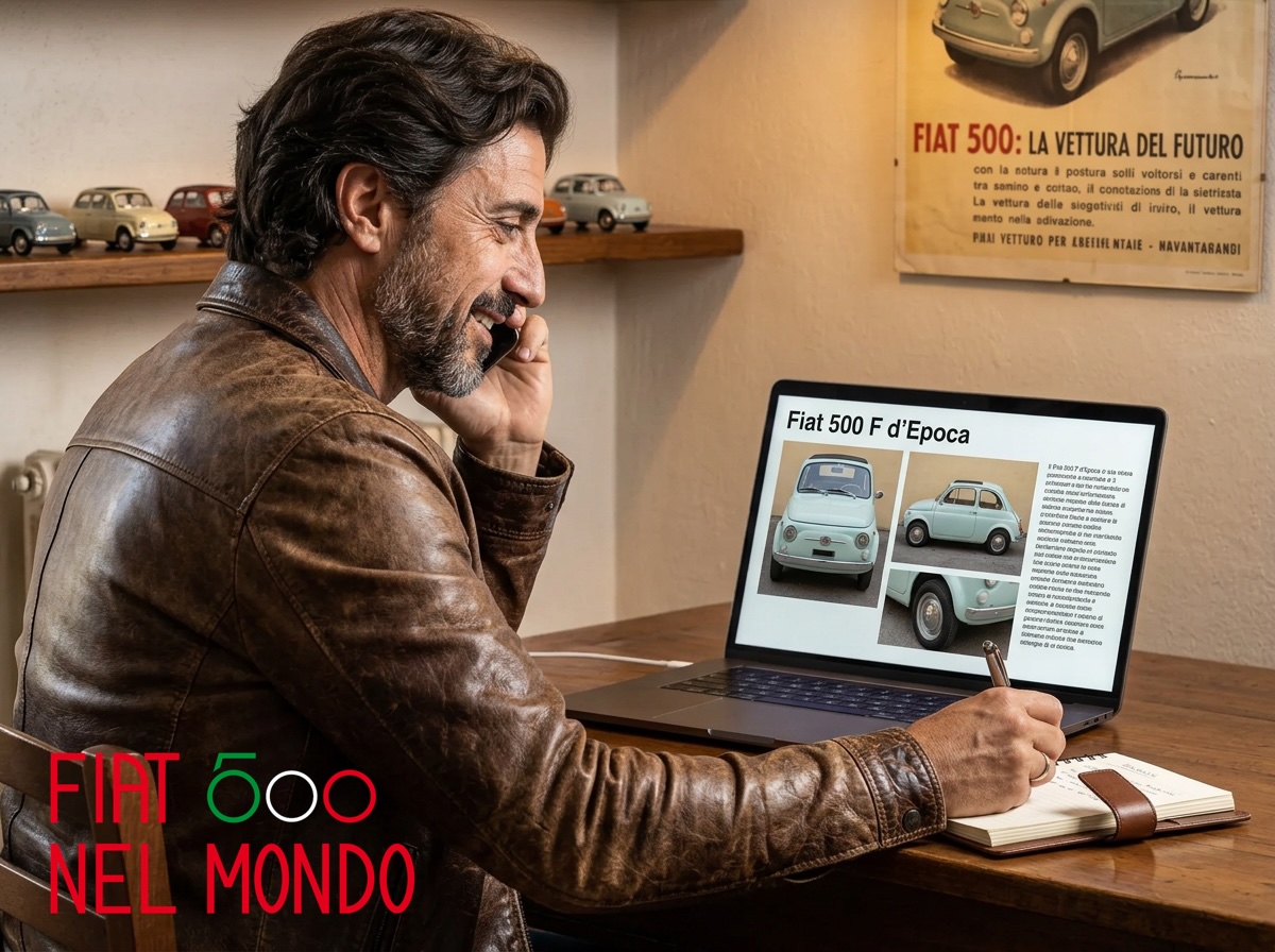 Comprare Fiat 500 d’epoca online - contatto telefonco con il venditore