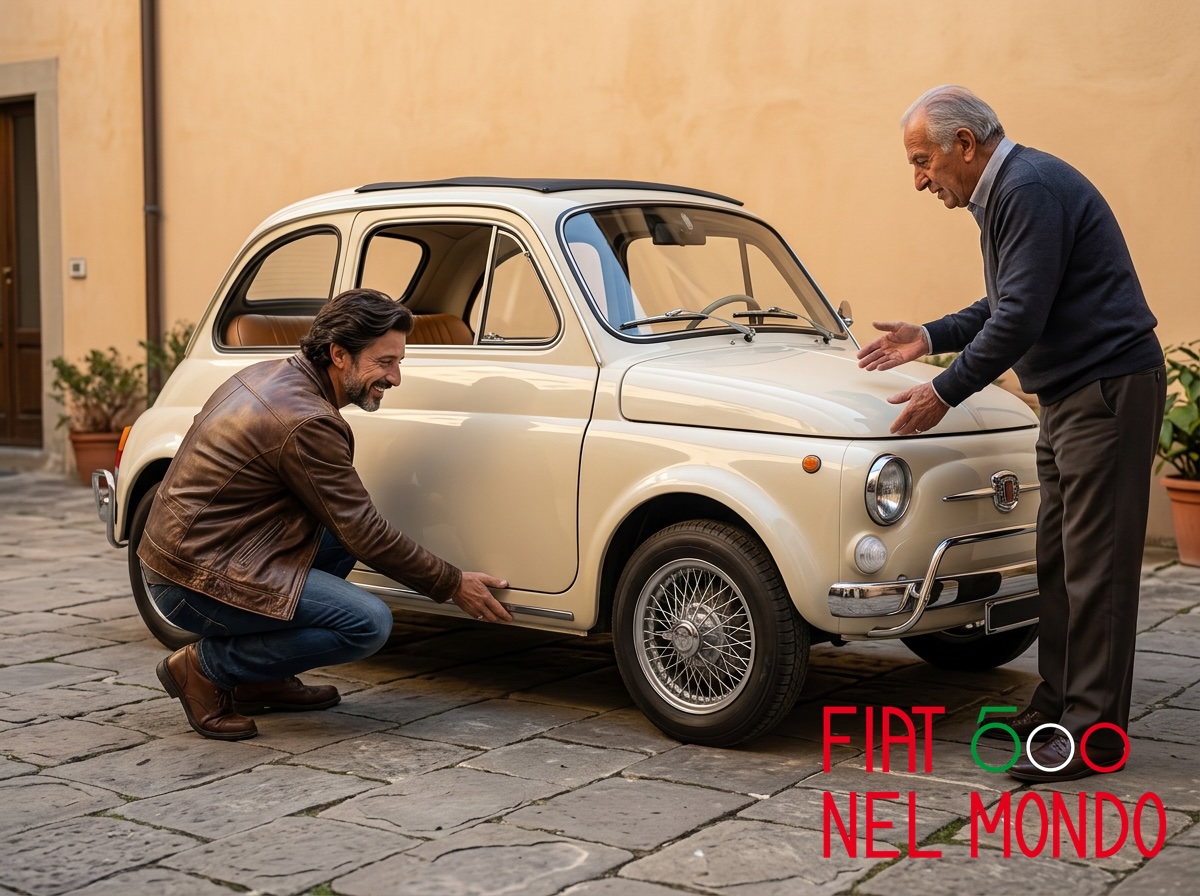 Comprare Fiat 500 d’epoca online - ispezione del mezzo prima dell'acquisto