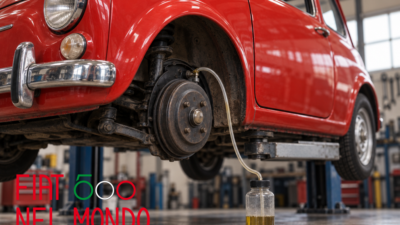 Come spurgare i freni della Fiat 500 d’epoca