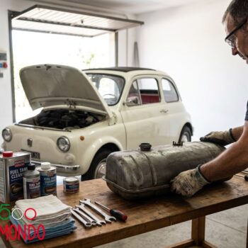 Come pulire il serbatoio della Fiat 500 d’epoca: controlli e soluzioni